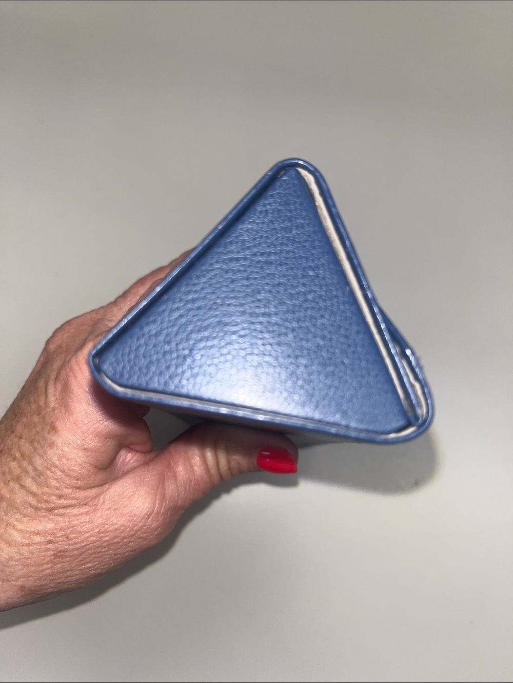 Alexander Julian Blue Eyeglass Case with Gold Logo - Picture 6 of 8